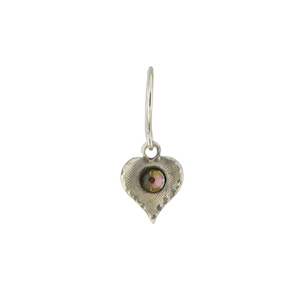Baked Beads - Heart Crystal Earrings