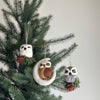 Ganapati - Felt Ornament - Needle Felted Owl