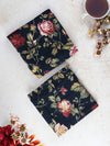 April Cornell - Winter Rose Tea Towel Set of 2 - Black