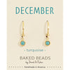 Baked Beads - Birthstone Huggie Earring