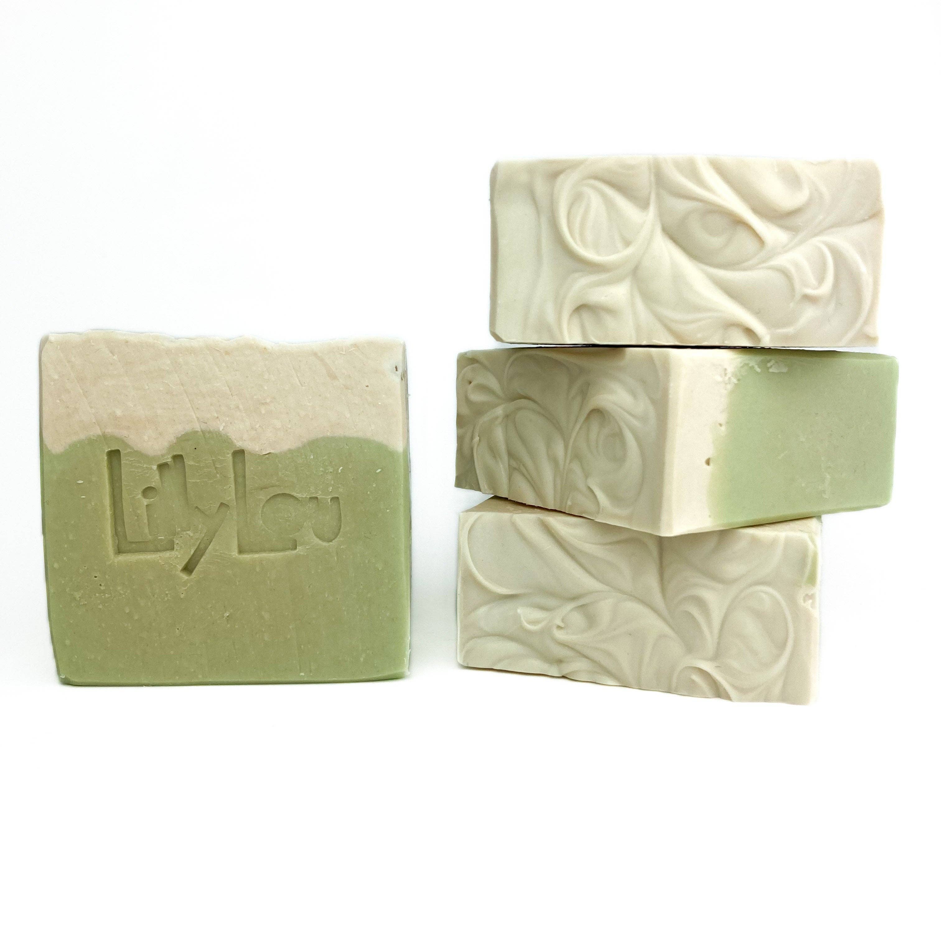 Lilly Lou Soap Co. - Aloe Soap Bar | Zen | Green Tea & Lemongrass | Goat milk