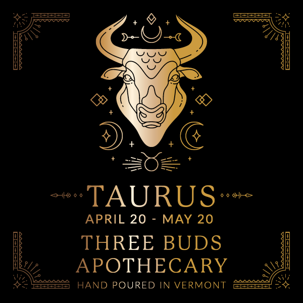 Three Buds Apothecary - Taurus Zodiac Astrology Soy Candle