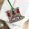 Danforth Pewter | Handcrafted Heirloom Quality Gifts - Hung with Care Ornament | Christmas Ornament | Pewter Gift