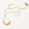 Nest Pretty Things - Dainty Gold-Filled Snake Chain Necklace With Tiny GF Beads
