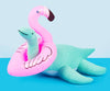 Best Years Ltd - Knitted Plesiosaurus Dinosaur Plush Toy - Ice Blue