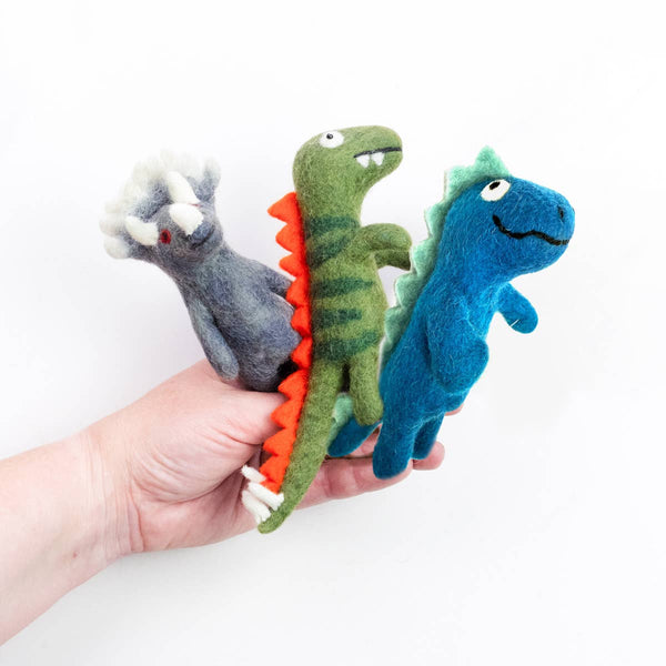 The Winding Road - Finger Puppets - Sensory Play - Dinosaur - Assorted