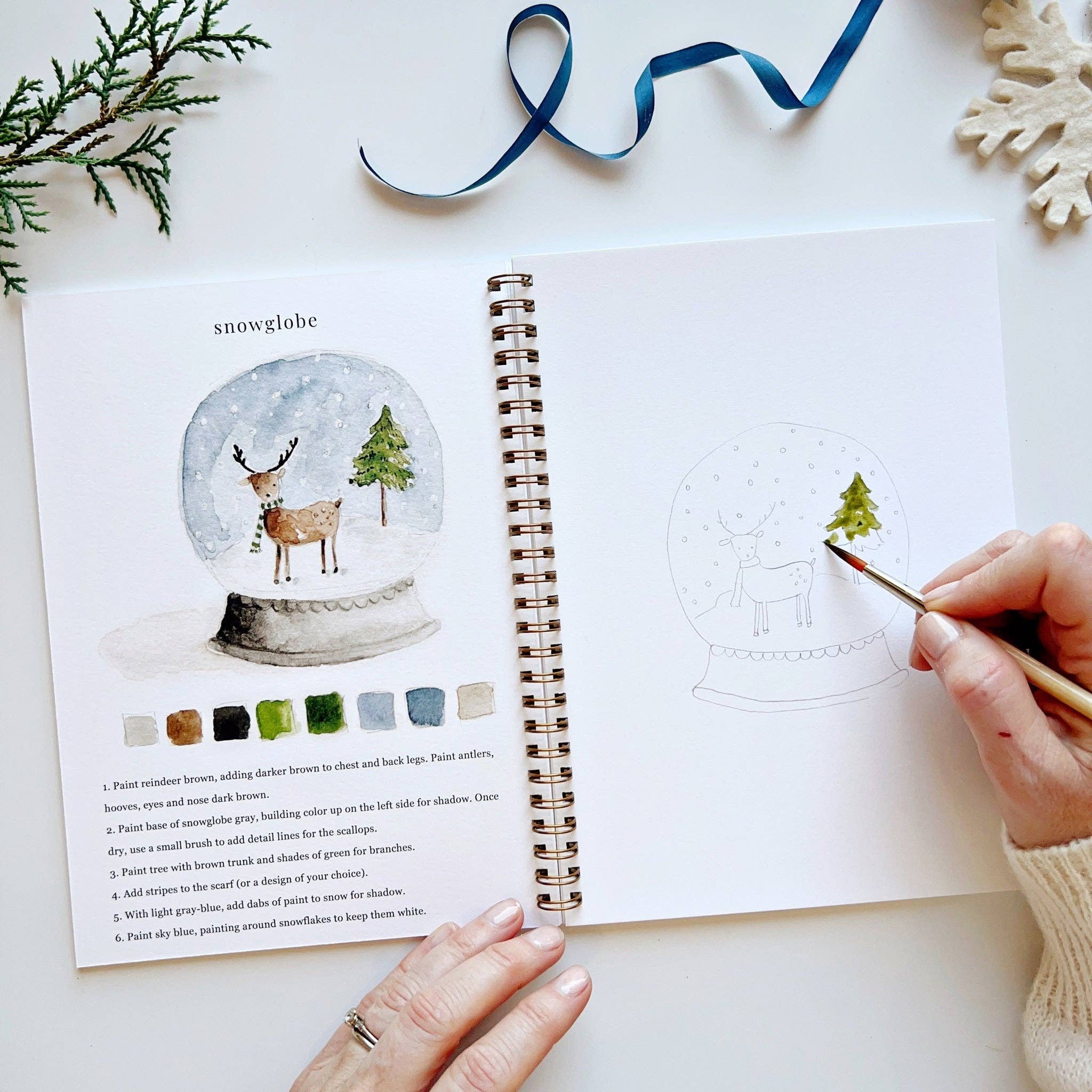 emily lex studio - Winter watercolor workbook