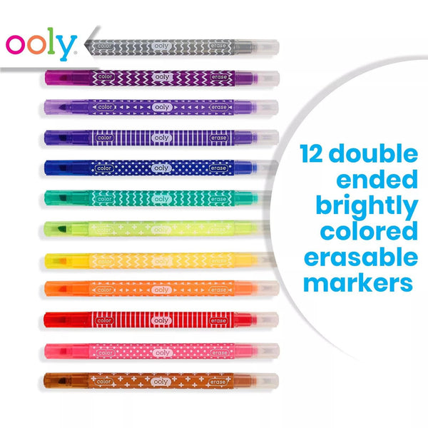 OOLY - Make no Mistake!: Erasable Markers (Set of 12)