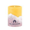 Bluecorn Candles - Scented Beeswax Pillar Candle - Essential Oils, 3x4in