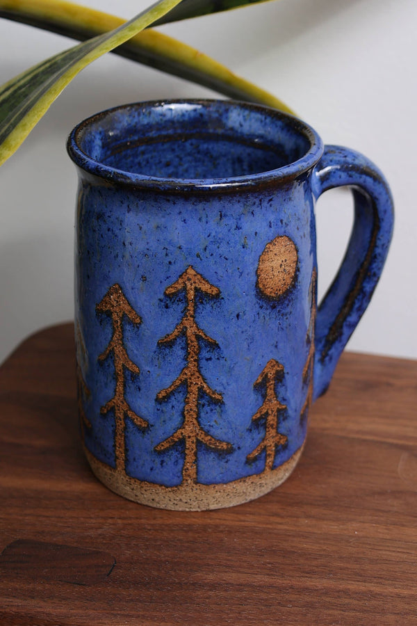 Artisan Hand-Thrown Nature Mugs