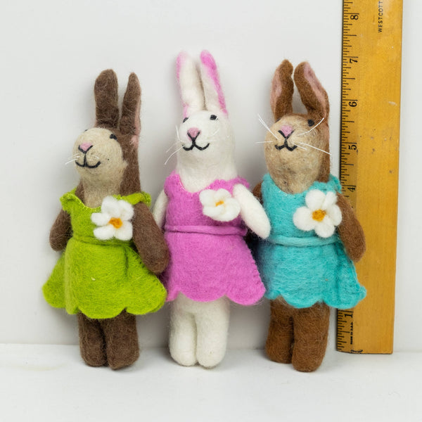 The Winding Road - Felt Easter Bunny Dolls