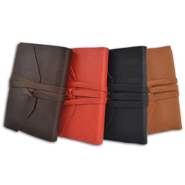 Hand-made Leather Wrap Journal Lined 5x7"