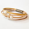Nest Pretty Things - Pearl and  gold shimmer  bracelet Fall 23