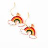 Kids Tiny Cute Charm Earrings and Clip-Ons Stocking stuffers: White Cloud / Clip-Ons