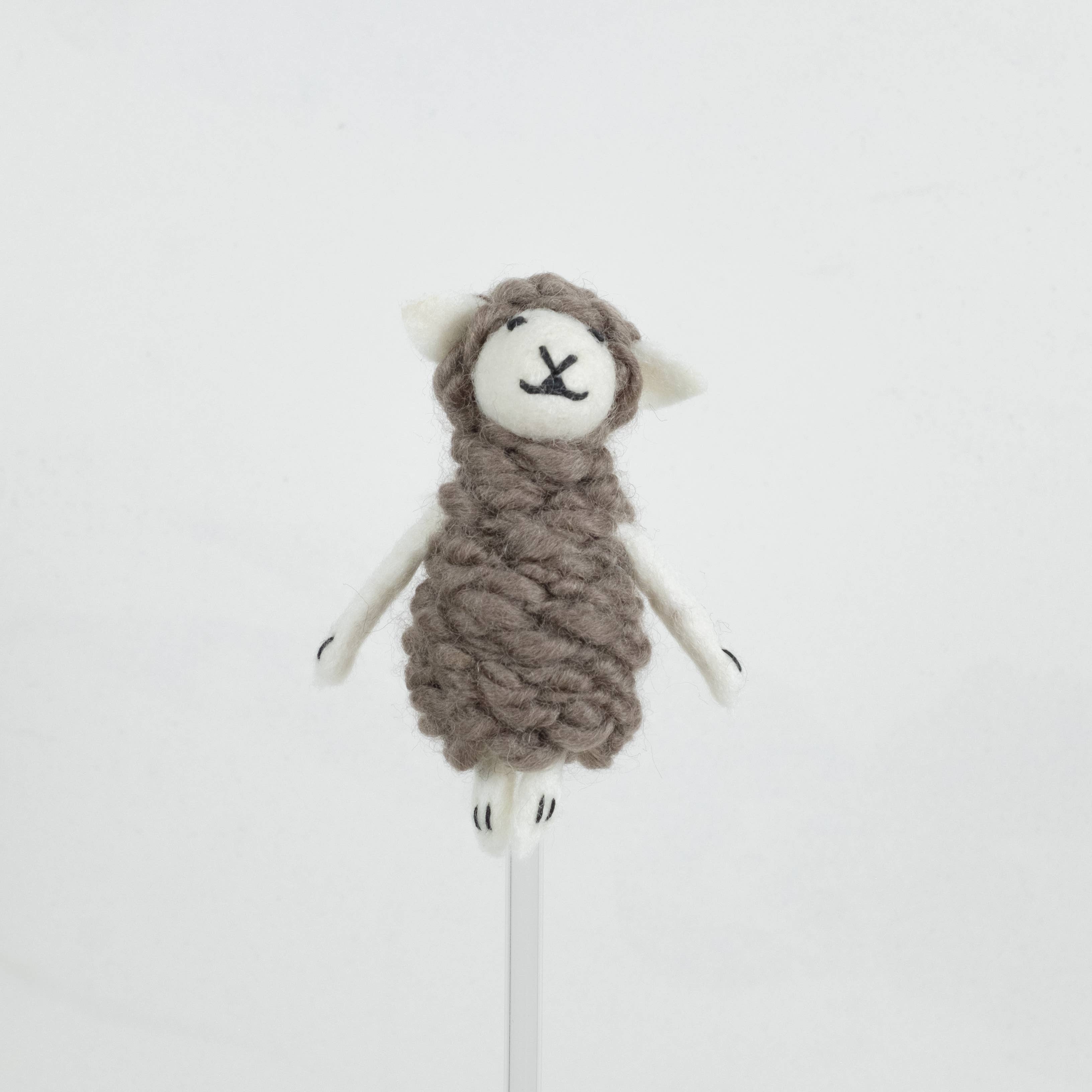 The Winding Road - Felt Sheep Finger Puppets - Set 6