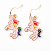 Kids Tiny Cute Charm Earrings and Clip-Ons Stocking stuffers: White Cloud / Clip-Ons