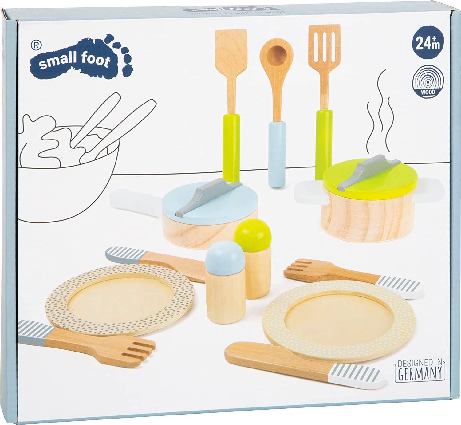 Hauck Toys - Small Foot Crockery & Cookware Playset