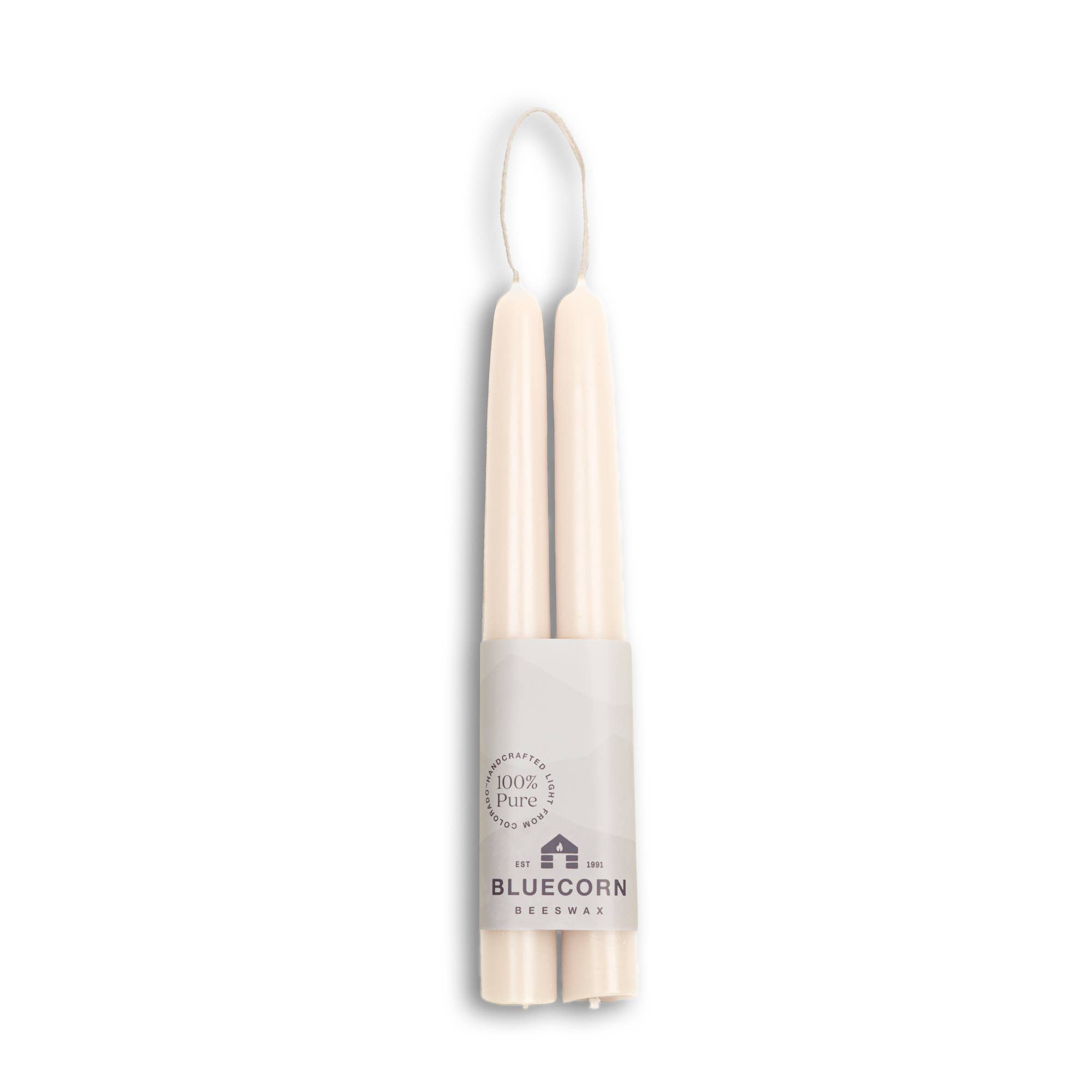 Bluecorn Candles - Beeswax Taper Candles – Eco-Friendly, Dripless & Handmade