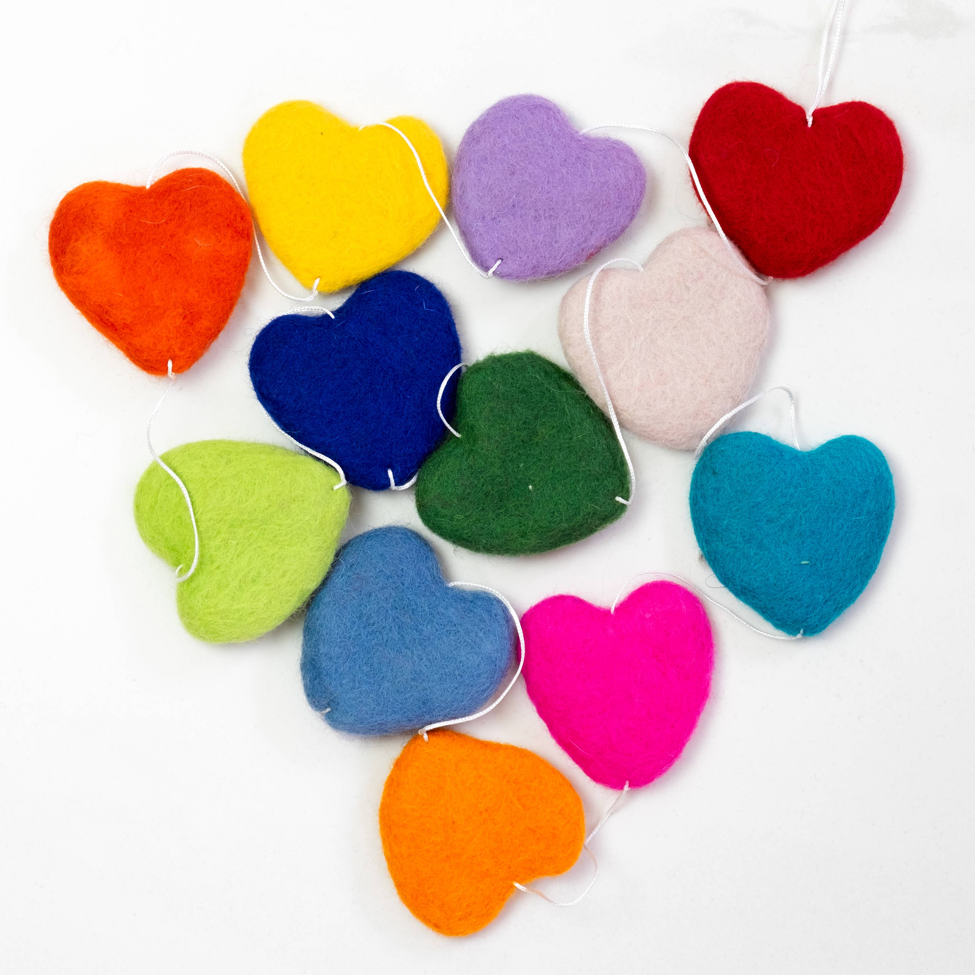 The Winding Road - Garland - Valentine's Multicolor Hearts