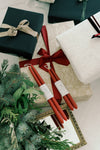 Mo&Co Home -  Berry Red | Dipped Beeswax Taper Candles | All Natural