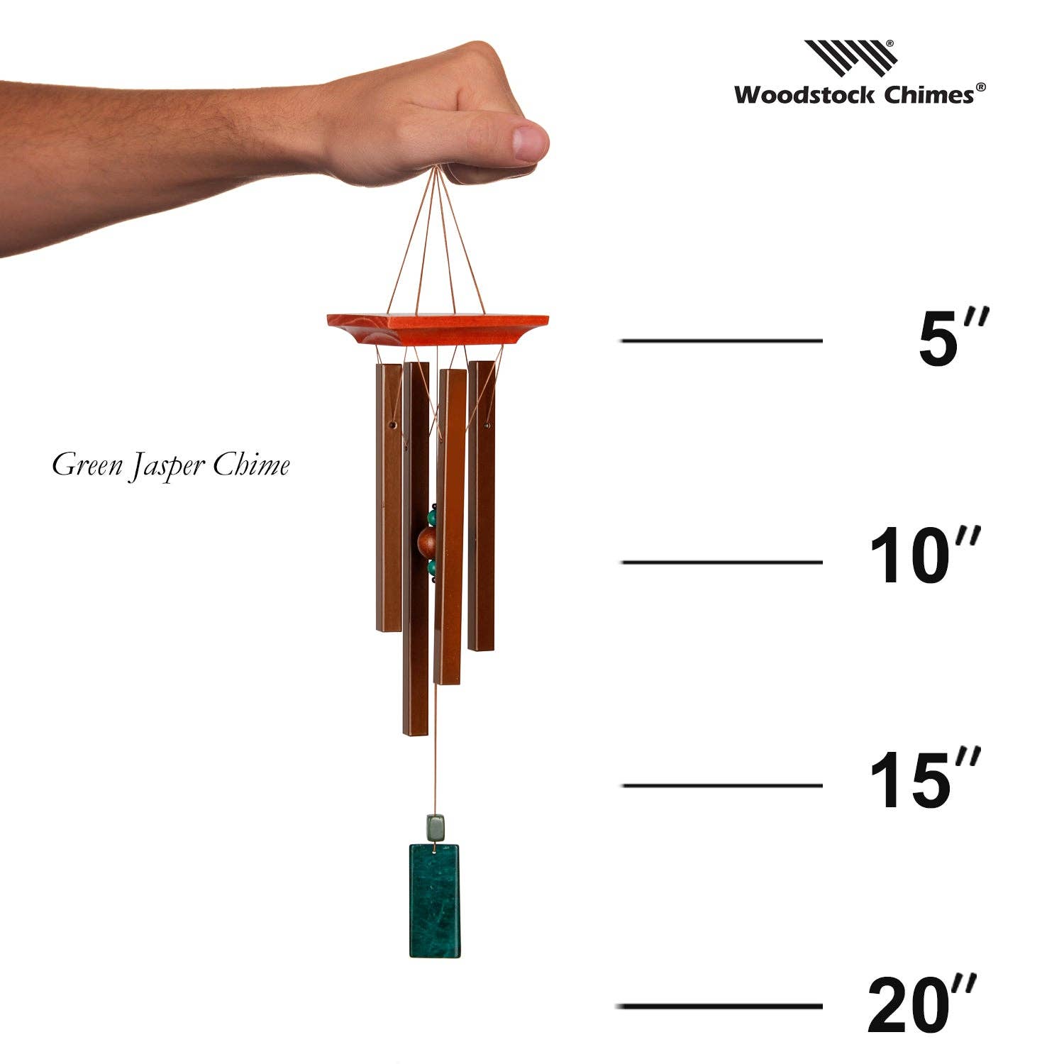 Woodstock Chimes - Woodstock Green Jasper Chime™
