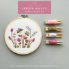 And Other Adventures Embroidery Co - Hand Embroidery Kit  - Jardín in Mauve