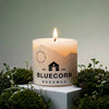Bluecorn Candles - Beeswax Pillar Candles - 100% Pure, Dripless, 8 Sizes