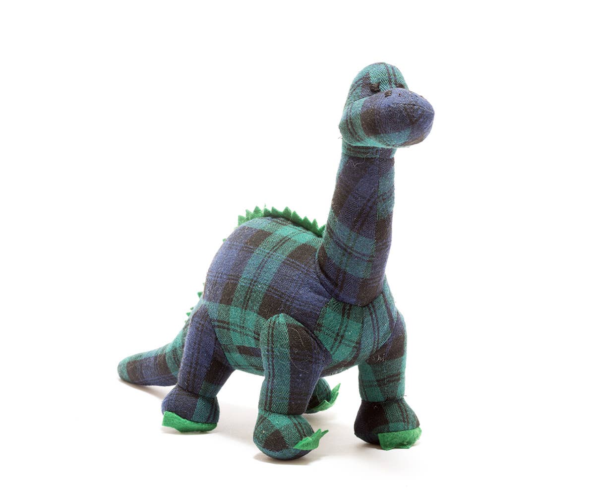 Best Years Ltd - Tartan Diplodocus Dinosaur Plush Toy