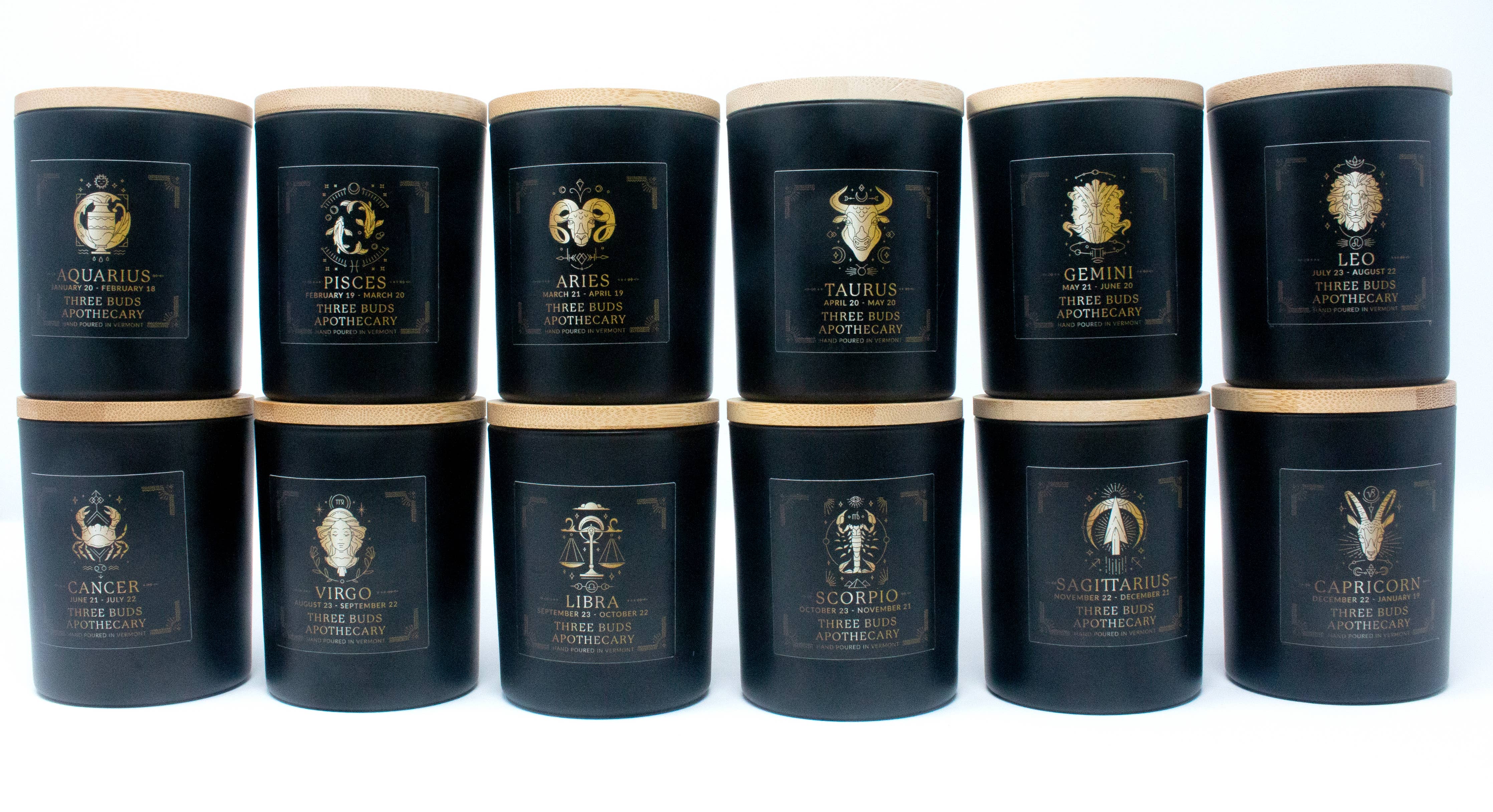 Three Buds Apothecary - Aries Zodiac Astrology Soy Candle