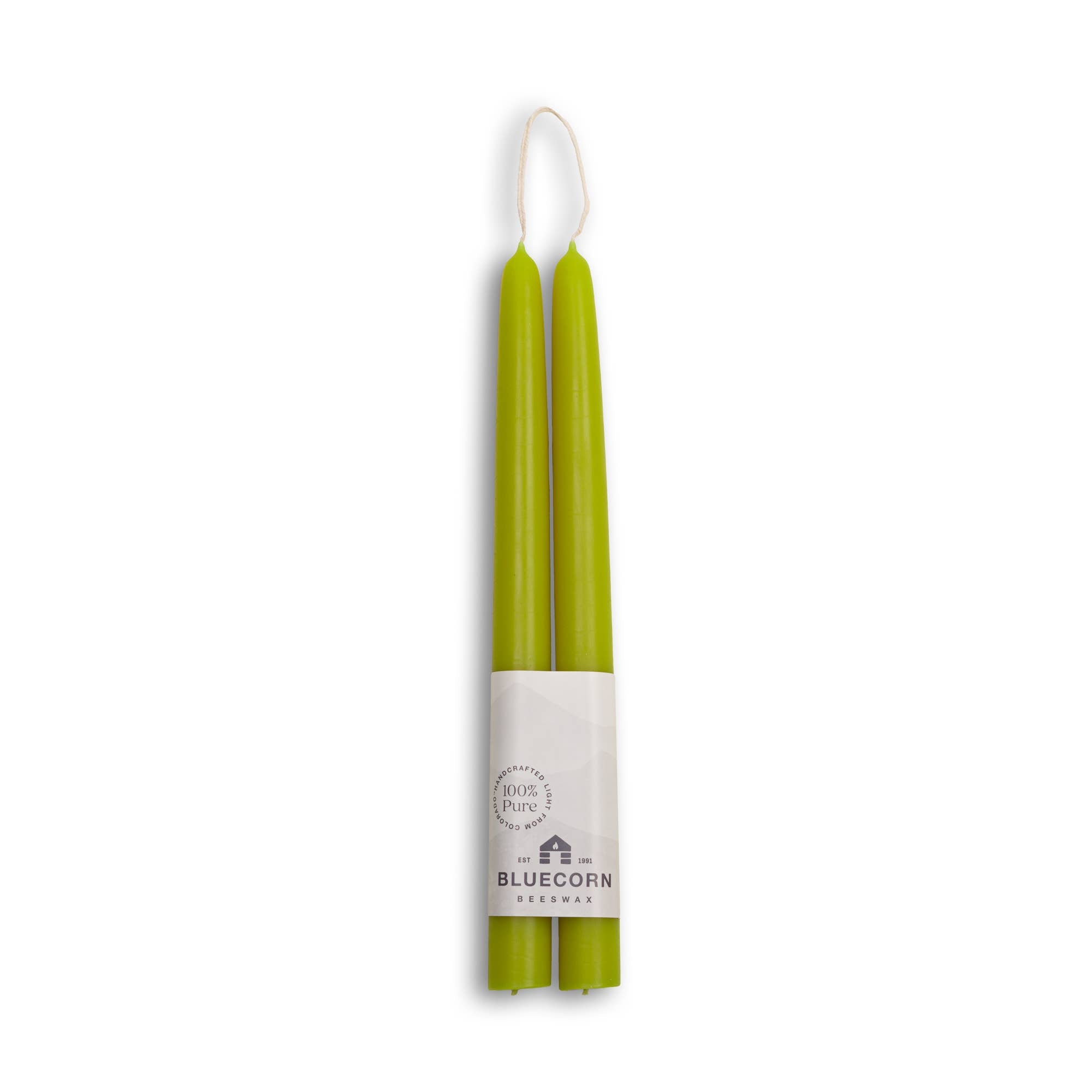 Bluecorn Candles - Beeswax Taper Candles – Eco-Friendly, Dripless & Handmade