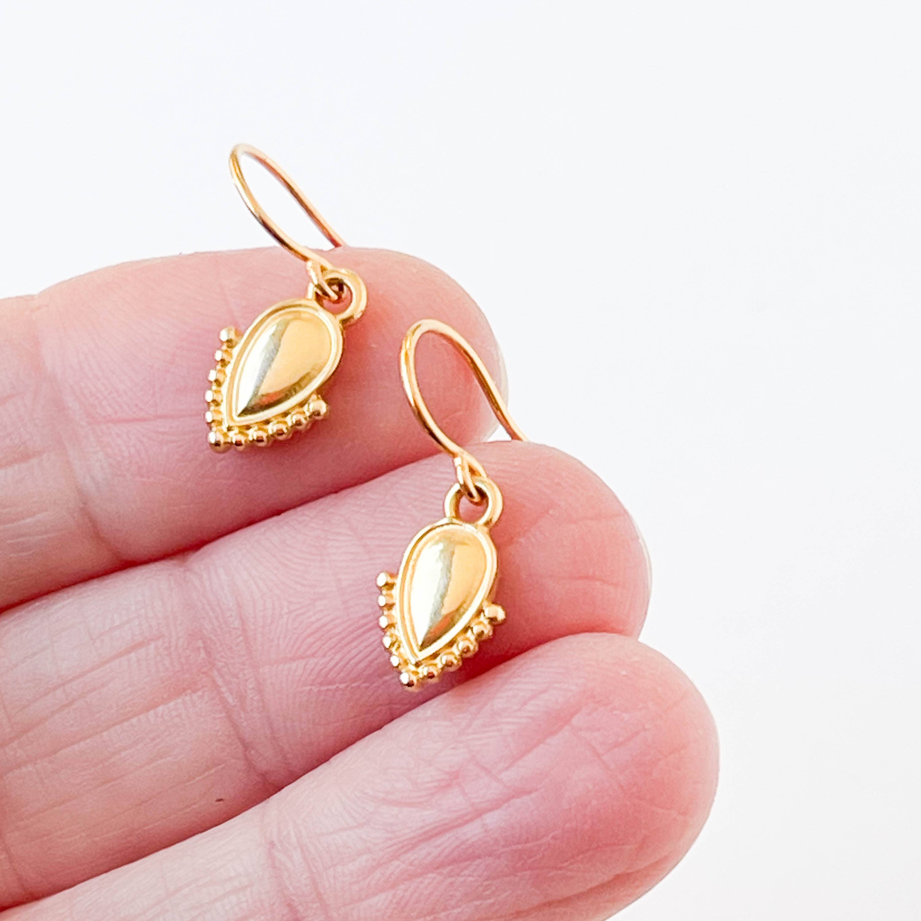 Nest Pretty Things - Tiny Gold Boho Earrings