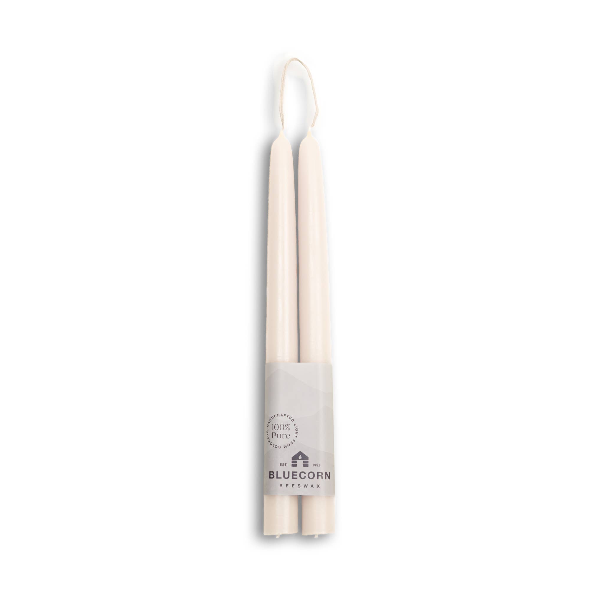 Bluecorn Candles - Beeswax Taper Candles – Eco-Friendly, Dripless & Handmade