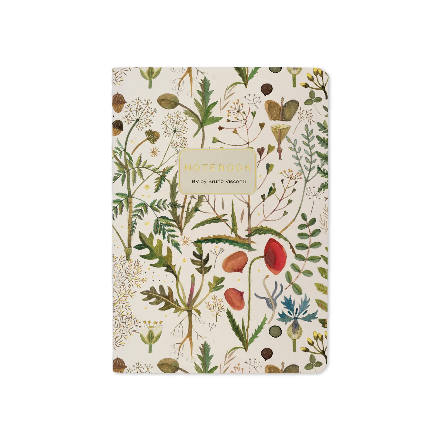 BV by Bruno Visconti - Small Notebook  Greens and Flowers 