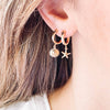 Nest Pretty Things - Thick Gold Filled Hoops with Charms, Starfish, Sun, or Heart