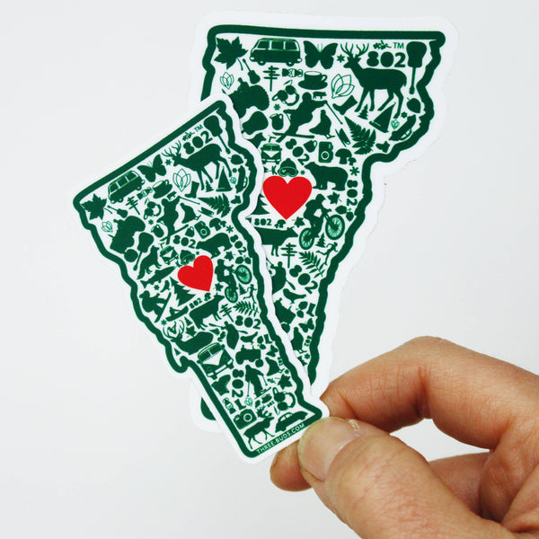 Three Buds Apothecary - Vermont State Sticker