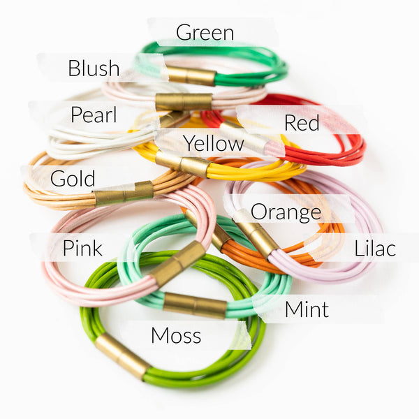 Nest Pretty Things - Magnetic Multi Cord Leather Bracelet