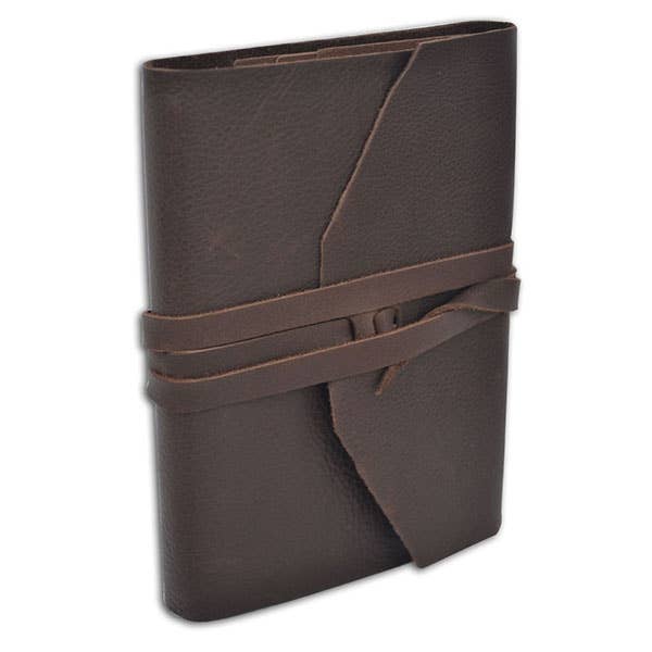 Hand-made Leather Wrap Journal Lined 5x7"