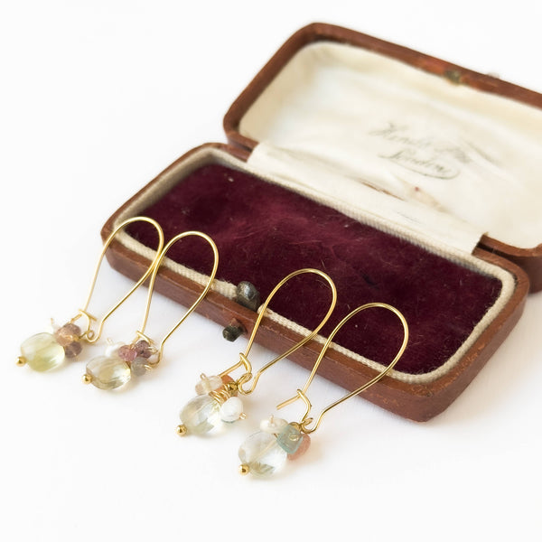 Nest Pretty Things - Handmade Crystal Bead Cluster Earrings