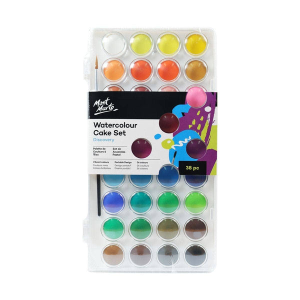 Mont Marte Usa, Inc. - Watercolor Cake Set Discovery 38pc