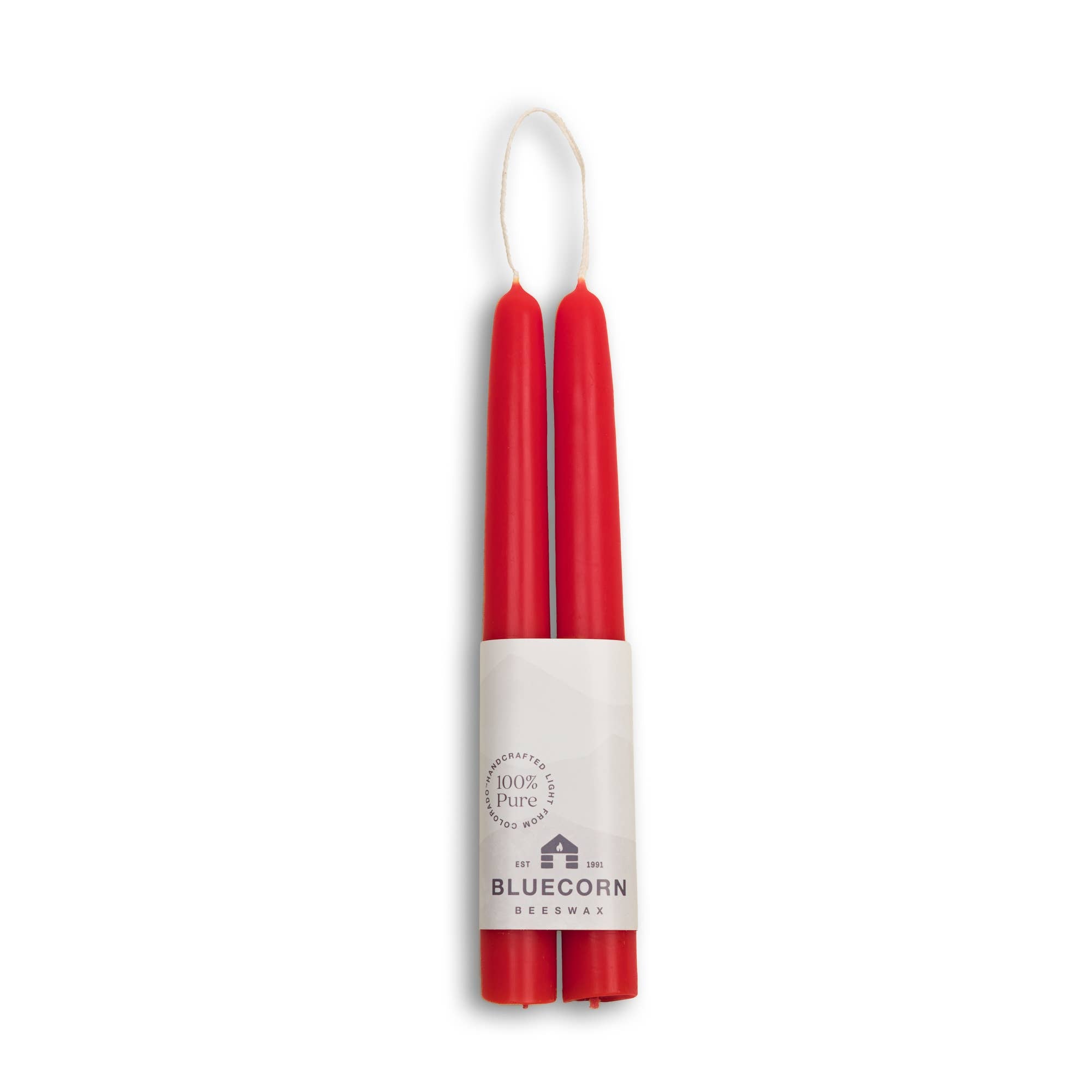 Bluecorn Candles - Beeswax Taper Candles – Eco-Friendly, Dripless & Handmade