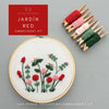And Other Adventures Embroidery Co - Hand Embroidery Kit  - Jardín in Red
