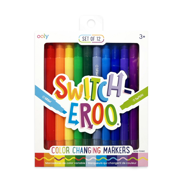 OOLY - Switch-eroo!: Color-Changing Markers (Set of 12)