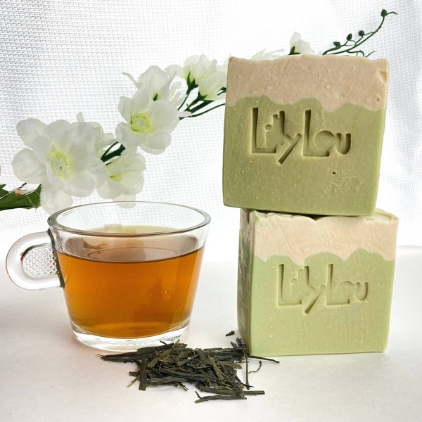 Lilly Lou Soap Co. - Aloe Soap Bar | Zen | Green Tea & Lemongrass | Goat milk