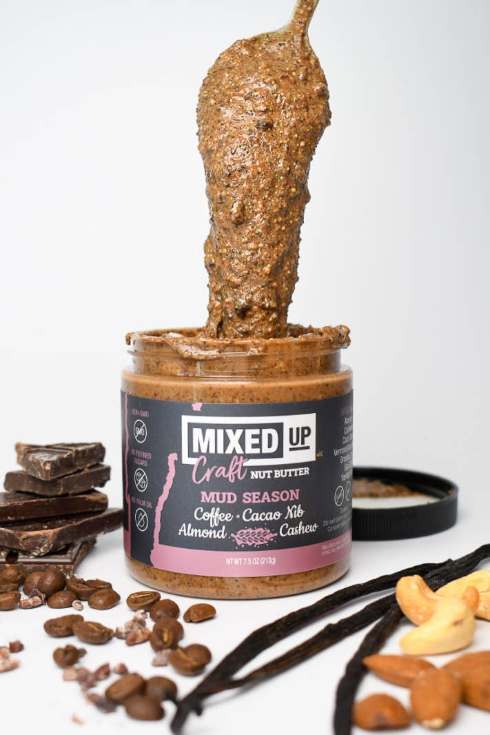 Mixed Up Foods - MUD SEASON - Crunchy Cacao Nib & Coffee Nut Butter with Mapl