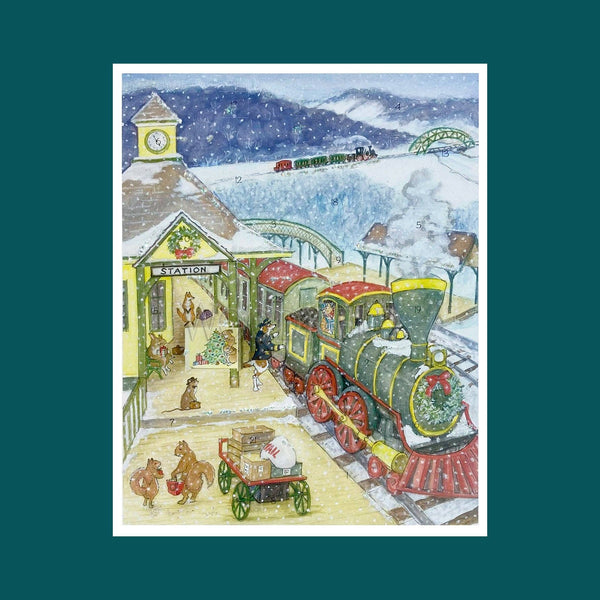 Woodfield Press - 3028 - Train Station Advent Calendar