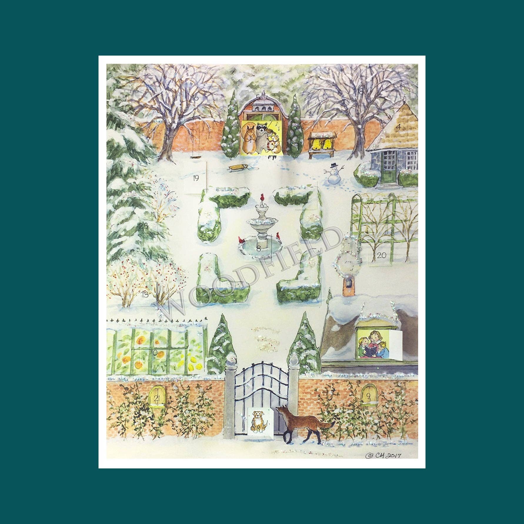 Woodfield Press - #3027 - Winter Garden Advent Calendar