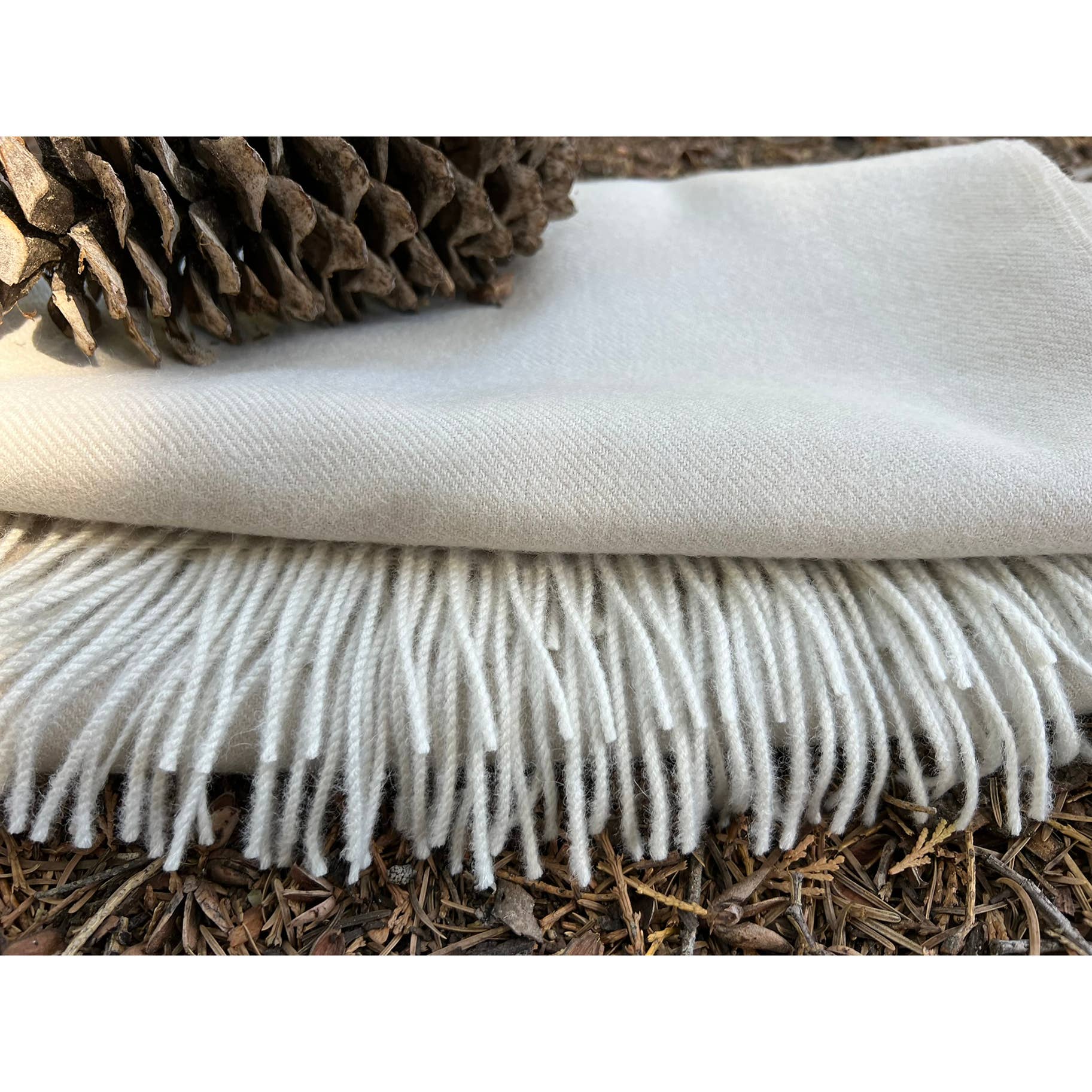 Shupaca Alpaca - 100% Baby Alpaca Scarf - Porcelain