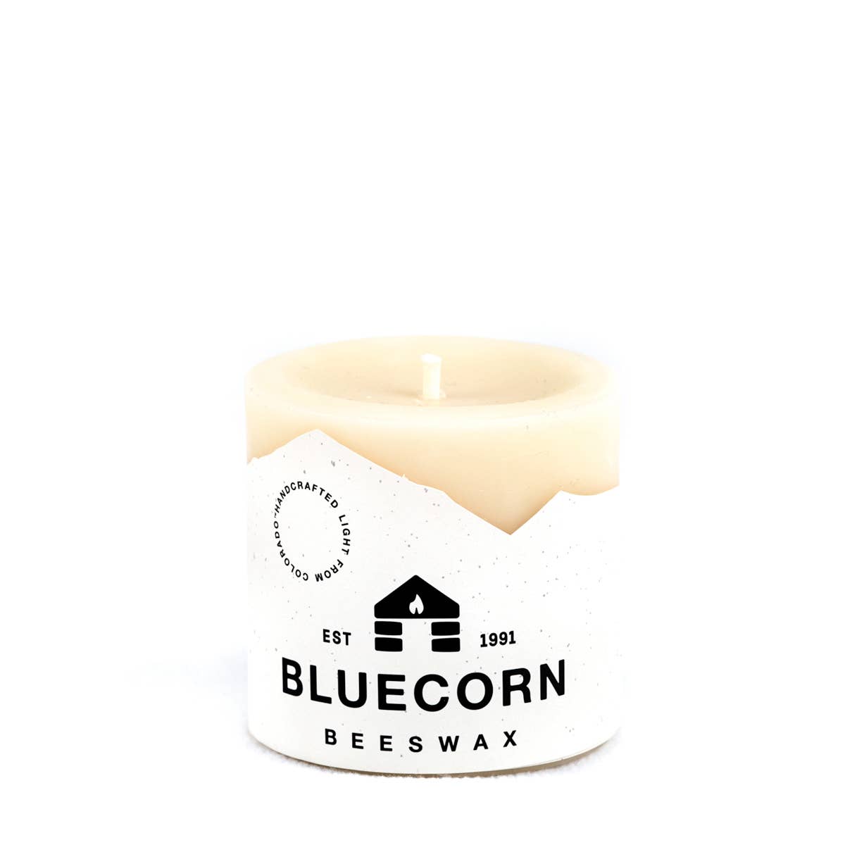 Bluecorn Candles - Beeswax Pillar Candles - 100% Pure, Dripless, 8 Sizes