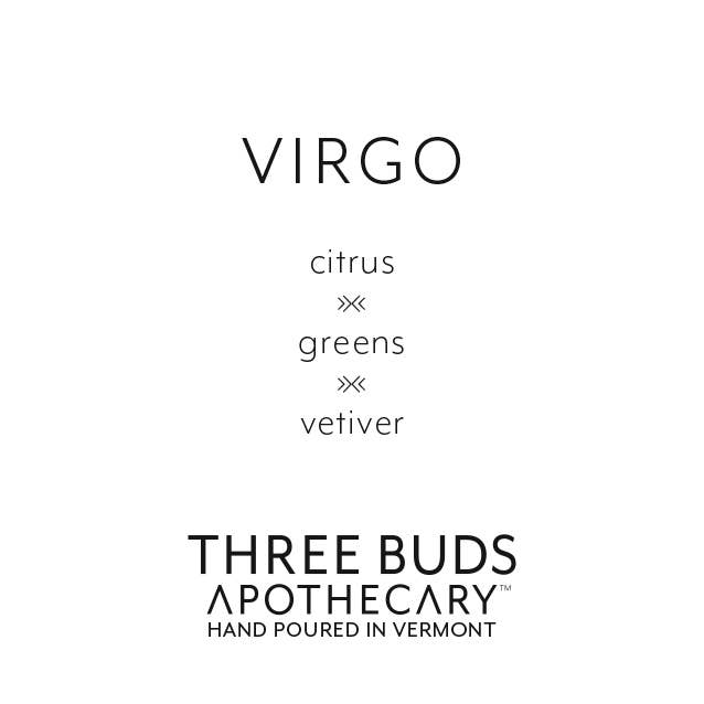 Three Buds Apothecary - Virgo (Zodiac) Hand Poured Soy Candle