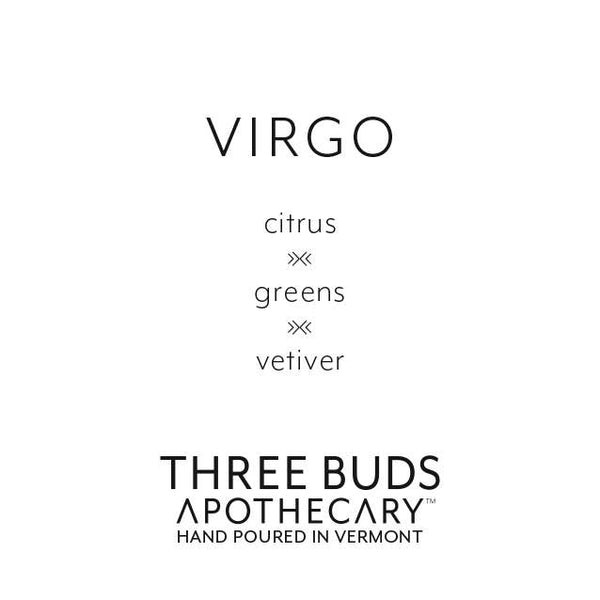 Three Buds Apothecary - Virgo (Zodiac) Hand Poured Soy Candle